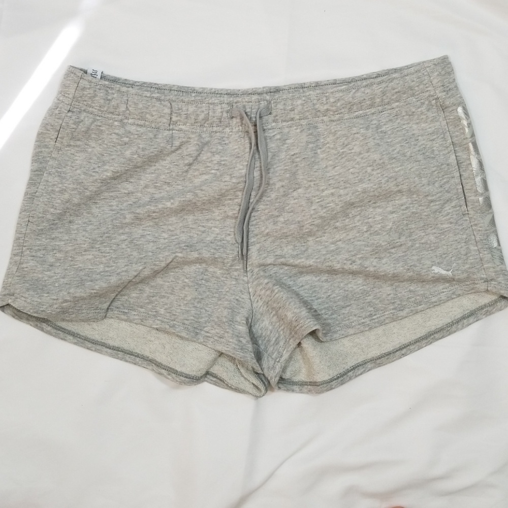 NWT Puma relaxed fit heather grey shorts
